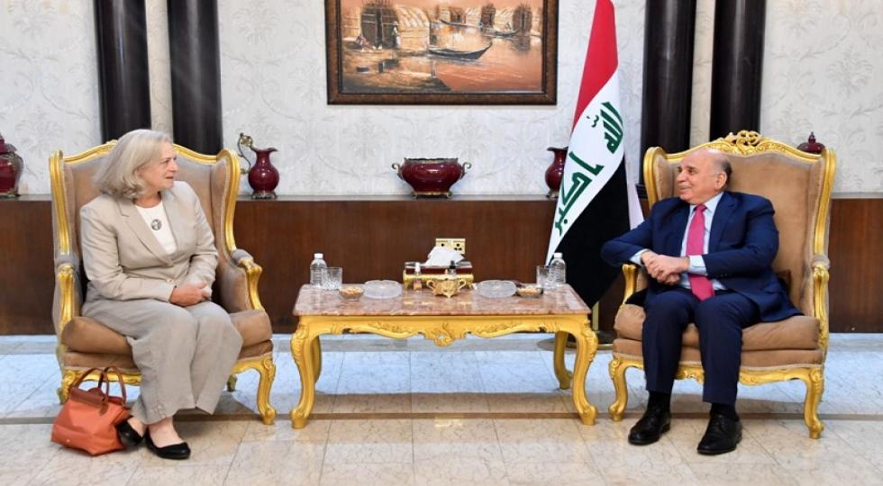 رایزنی وزیر خارجه عراق و سفیر آمریکا درباره وضعیت منطقه و اردوگاه الهول