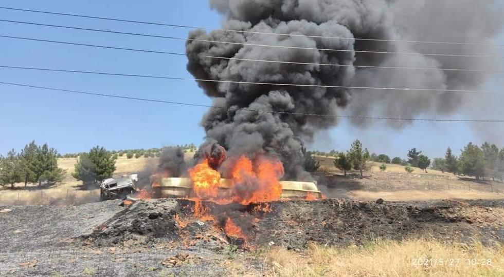 سەیدسادق: بەهۆی سوتانی تانکەرێک شۆفێرەکەی گیانی لەدەستدا