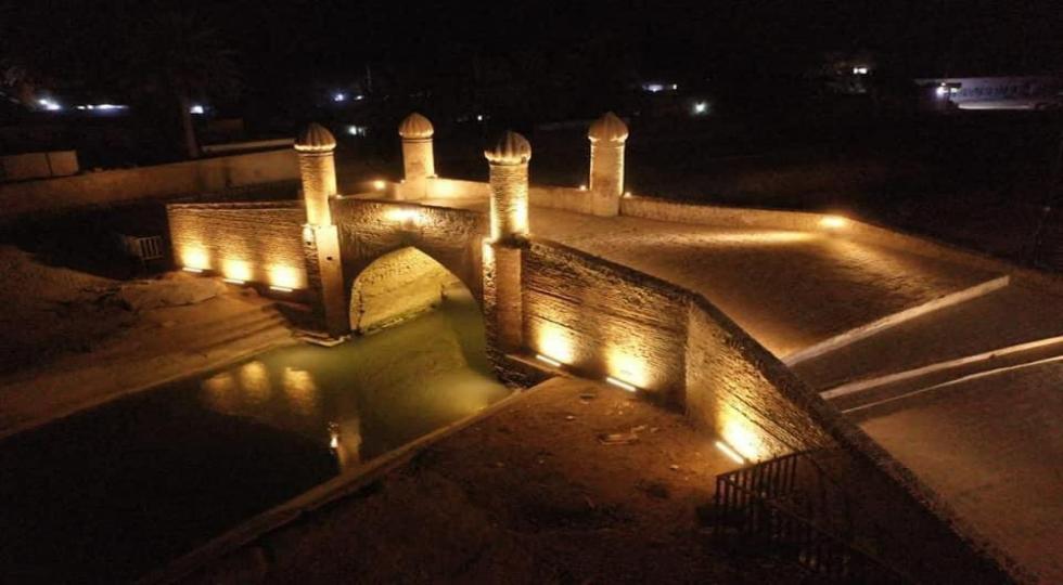 تصاویری از بازسازی پل باستانی سفید در عراق