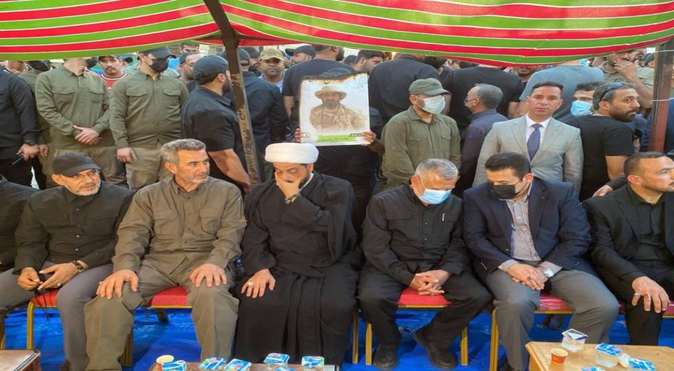مراسم بزرگداشت جان‌باختگان حوادث روز جمعە منطقه سبز بغداد + تصاویر