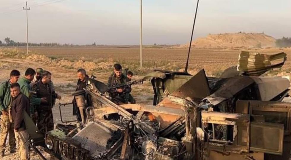 شهادت ٥ نیروی پیشمرگه اقلیم کردستان در اثر حمله‌ داعش