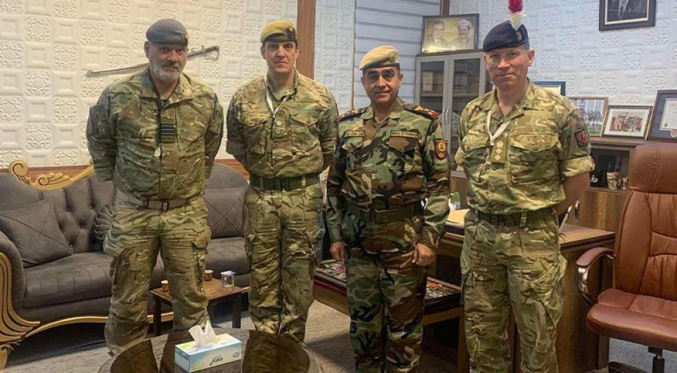 بررسی روند اصلاحات در وزارت پیشمرگە اقلیم کردستان با حضور هیئت نظامی انگلیس