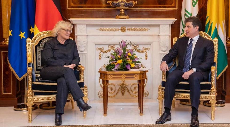 جزئیات دیدار نچیروان بارزانی و وزیر دفاع آلمان