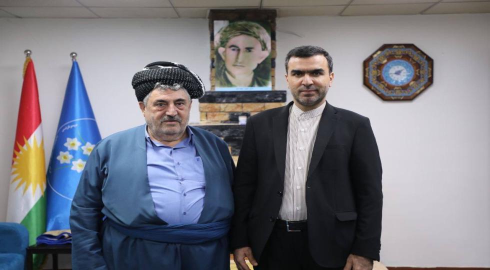 سرکنسول ایران در سلیمانیە: امیدواریم روابط با اقلیم کردستان و حزب سوسیال دموکرات مستحکم تر گردد