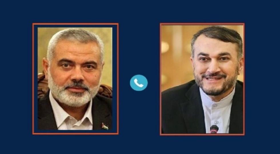 گفت‌وگوی تلفنی وزیر امور خارجه ایران با اسماعیل هنیه