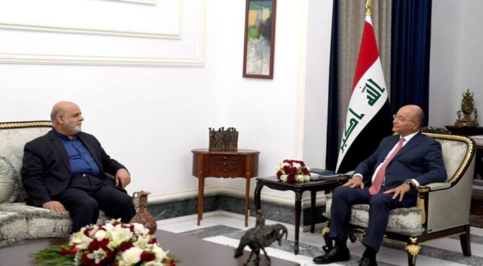 سفیر ایران در پایان مأموریت خود با رئیس جمهوری عراق دیدار کرد