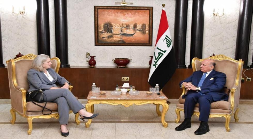 رایزنی وزیر خارجە عراق و سفیر آمریکا دربارە روابط دوجانبه بغداد – واشنگتن