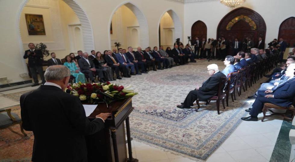 مراسم تحویل کاخ ریاست جمهوری عراق به عبداللطیف رشید + تصاویر