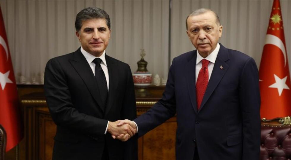 دیدار رئیس اقلیم کردستان و رئیس جمهور ترکیە در آنکارا