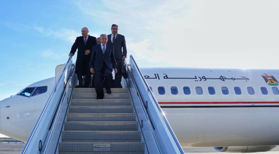 رئیس جمهور عراق برای شرکت در کنفرانس آب وارد نیویورک شد