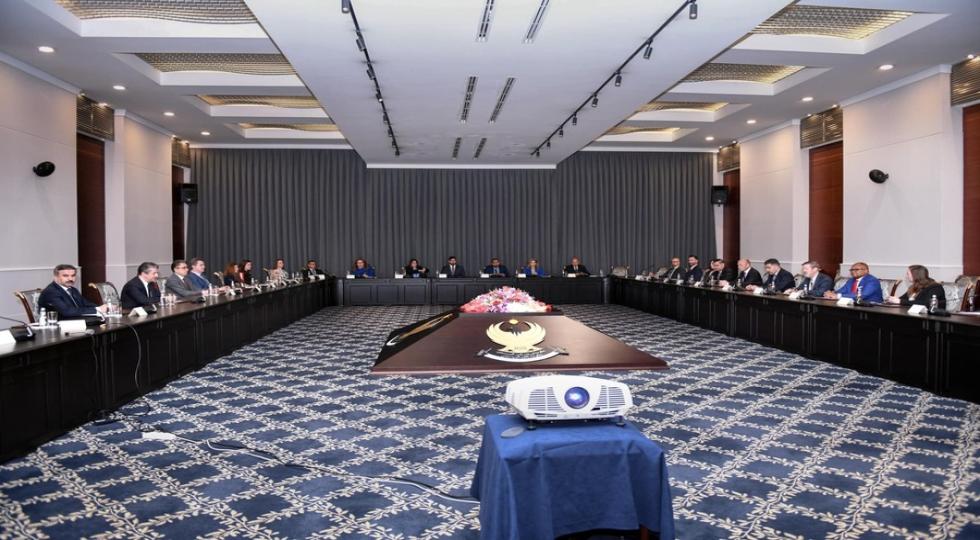 دیدار هیئتی از اتاق بازرگانی آمريكا با نخست وزیر اقلیم کردستان