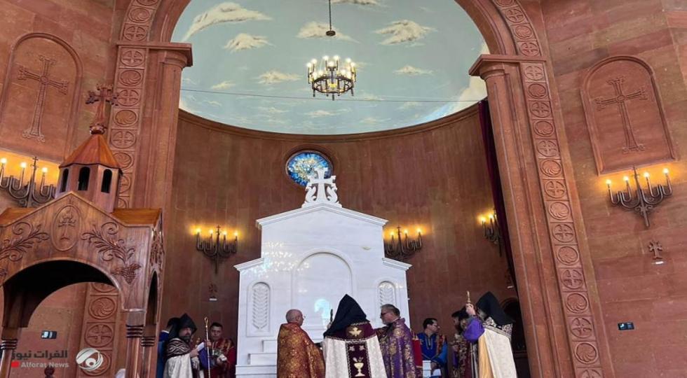 کلیسای ارامنه در شهر زاخو پس از مرمت مجددا افتتاح شد