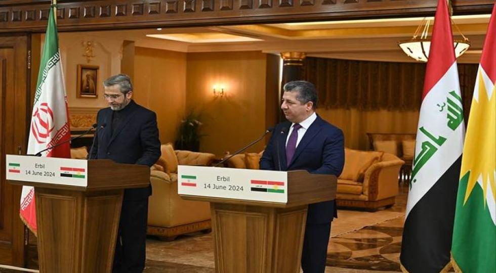 نخست وزیر اقلیم کردستان و سرپرست وزارت خارجه ایران بر تحکیم روابط دوجانبه تاکید کردند