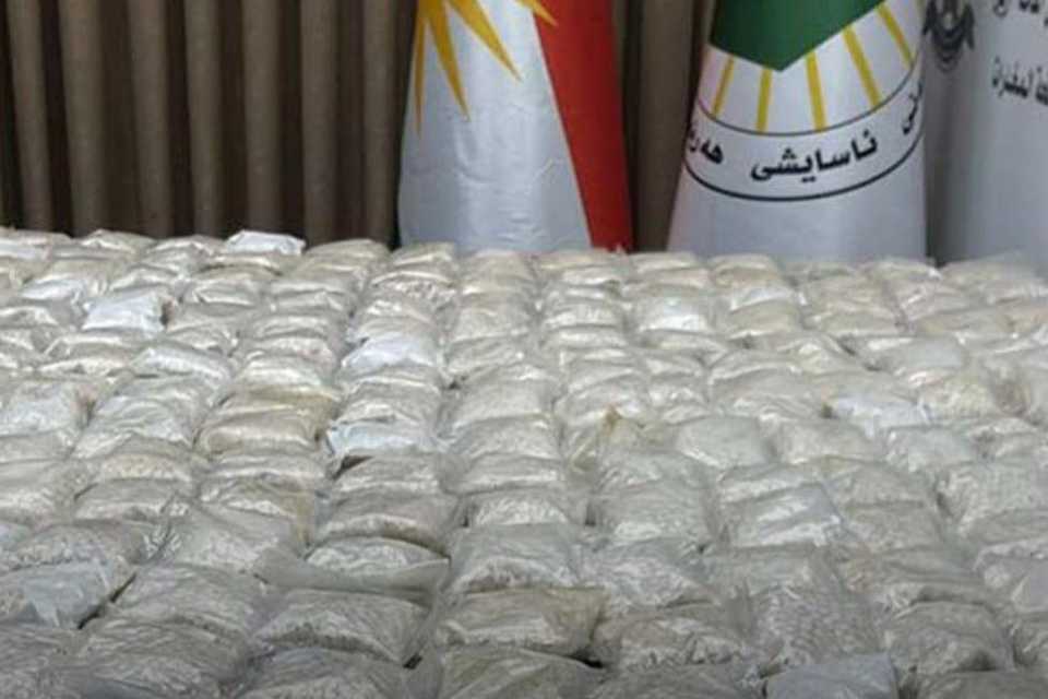 پارێزگای هەولێر: دەست بەسەر زیاتر لە 100 کیلۆگرام ماددەی هۆشبەردا گیرا