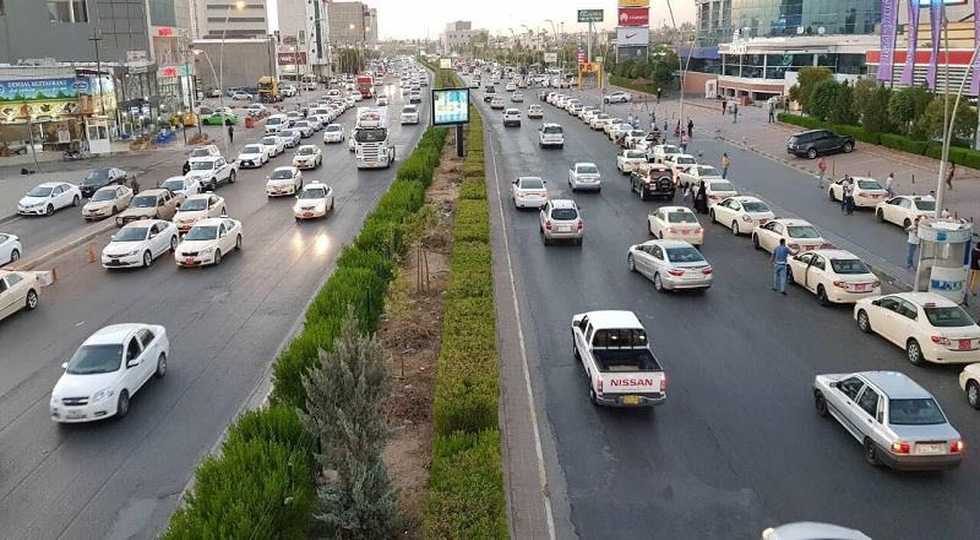 تردد خودروها در برخی از مناطق اربیل در روزهای جمعه ممنوع شد