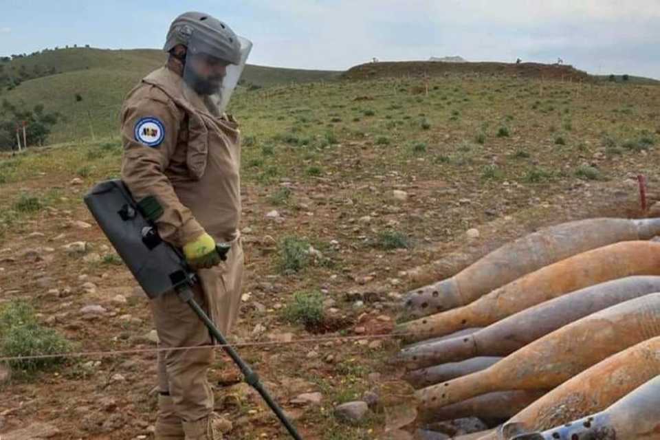 ٦٠٪ی خاكی هەرێمی کوردستان لەمین پاككراوەتەوە