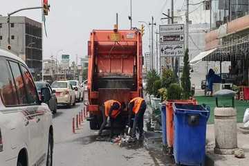 نزیكەی دوو هەزار تۆن خۆڵ و خاشاك لەنێو شاری هەولێردا هەڵگیرایەوە